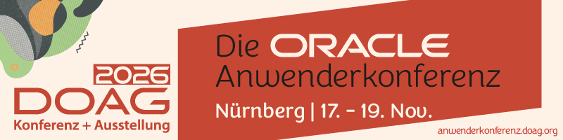 DOAG Konferenz + Ausstellung 2026 Banner